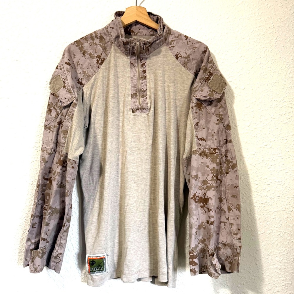 USMC FROG Flame Resistant Combat Ensemble Shirt Desert MARPAT Digital Camo M-R